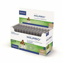 Virbac Milpro 2,5 mg/25 mg õhukese polümeerikattega tabletid koertele 0,5-10 kg, N2