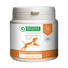 Koerte toidulisand NATURE'S PROTECTION naha ja karvkatte tervise toetuseks, 80 tab., 80 g