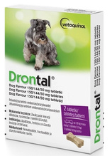 Vetoquinol Drontal ussirohu tabletid koertele, 2 tk