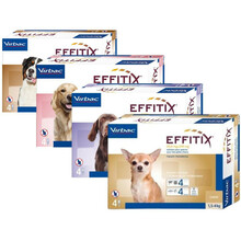 Virbac Effitix tilgad kirpude ja puukide vastu koertele, 1 pipett, 4 kuni 10 kg