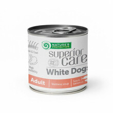 Nature's Protection Superior Care White Dogs toidulisand lõhe ja tuunikalaga, 140 ml