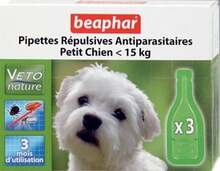 Beaphar Veto Pure Spot on tilgad kirpude ja puukide vastu koertele, 3 tk