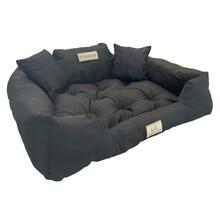 Lemmikloomavoodi AIO KINGDOG, 100 x 75 cm, must