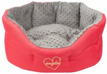Lemmiklooma voodi Amiplay Babydoll S, punane/hall