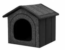 Loomamaja Hobbydog R1, 32 x 38 cm, must/tumehall