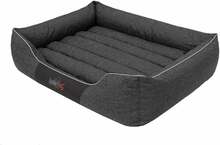 Lemmikloomavoodi Hobbydog Comfort XXL, 110 x 90 cm, must