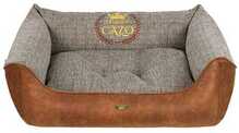 Pesa koertele Cazo Soft Bed Premium, 73 x 57 cm, pruun/hall
