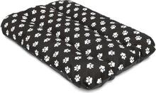 Lemmikloomapadi Hobbydog Eco Prestige R3, 115 x 80 x 12 cm, must käpajälgedega
