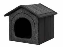 Loomamaja Hobbydog R5, BUECCO6, 60 x 70 cm, must/tumehall