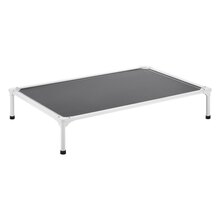 Tõstetud koeravoodi Vevor XL, 125 x 83 x 23 cm, hall