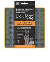 Lakkumismatt LickiMat Tuff Buddy, oranž