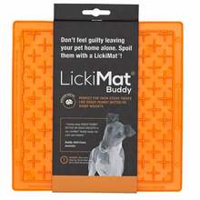 Lakkumismatt LickiMat Buddy, 20 x 20 cm, oranž