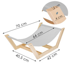 Koeravoodi Springos DB0001, 70 x 40 cm, hall