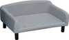 Sofa koertele PawHut, 82 x 54 x 36 cm, stiilne katte ja puidust jalgadega