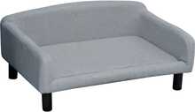 Sofa koertele PawHut, 82 x 54 x 36 cm, stiilne katte ja puidust jalgadega
