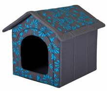 Maja-pesa Hobbydog R1 BUDNKW6, 38 x 32 x 38 cm, hall/sinine