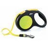 Automaatne jalutusrihm Flexi New Neon M, 5 m, kuni 25 kg, must/kollane