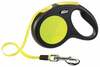Jalutusrihm Flexi New Neon XS, 3 m, kuni 12 kg, must/kollane