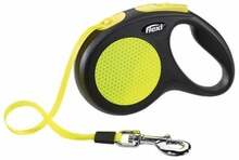 Jalutusrihm Flexi New Neon XS, 3 m, kuni 12 kg, must/kollane