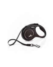 Jalutusrihm Flexi New Classic S, 5 m, kuni 15 kg, must