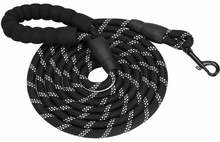 Koerarihm Springos PA0332, 5 m, kuni 50 kg, must/valge