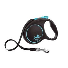 Jalutusrihm Flexi Black Design M, 5 m, kuni 25 kg, sinine