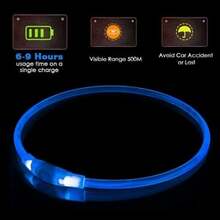 LED kaelarihm KABB, 70 cm, sinine