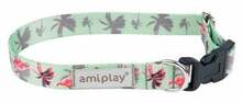 Kaelarihm Amiplay Be Happy, XL, 450 - 700 mm x 25 mm, roheline/roosa