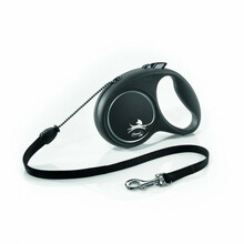 Jalutusrihm Flexi Black Design S, 5 m, kuni 12 kg, must