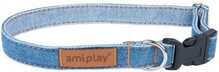 Reguleeritav kaelarihm Amiplay Denim, 450 - 700 mm x 25 mm, sinine