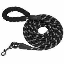 Jalutusrihm koerale Springos PA0331, 3 m, kuni 50 kg, must