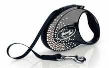 Jalutusrihm Flexi Glam Splash S, 3 m, must