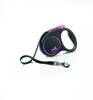 Jalutusrihm Flexi Black Design S, 5 m, kuni 15 kg, roosa