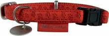 Kaelarihm Zolux Mac Leather, 280 - 380 mm x 15 mm, punane