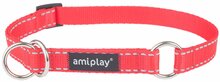 Kaelarihm Amiplay Reflective, L, 350 - 500 mm x 20 mm, punane