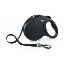 Jalutusrihm Flexi New Classic L, 5 m, kuni 50 kg, must