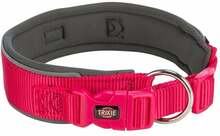 Kaelarihm Trixie Premium, M/L, 400 - 480 mm x 40 mm, hall/magenta
