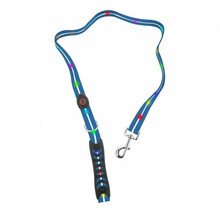 Valgustusega jalutusrihm Doggy Village Signal Leash MT7118, 1,2 m, sinine
