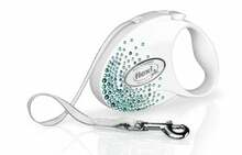 Jalutusrihm Flexi Glam Splash S, 3 m, sinine/valge