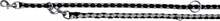 Jalutusrihm Trixie Cavo TX-14351, S-M, 2 m x 12 mm, must/hall
