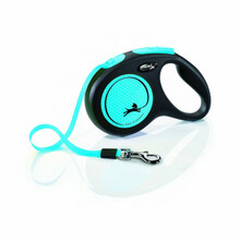 Jalutusrihm Flexi New Neon M, 5 m, kuni 25 kg, sinine