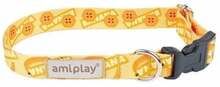 Kaelarihm Amiplay Be Happy, L, kollane, 350-500 mm