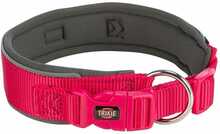 Kaelarihm Trixie Premium, L/XL, 530 - 620 mm x 50 mm, hall/fuksia (magenta)