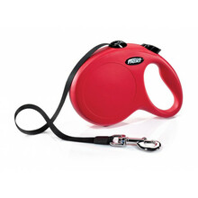 Automaatne jalutusrihm Flexi New Classic L, 5 m, kuni 50 kg, punane
