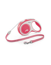 Jalutusrihm Flexi New Comfort S, 8 m, kuni 12 kg, punane