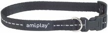 Kaelarihm Amiplay Reflective, 200 - 350 mm x 10 mm, must