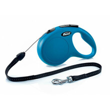Jalutusrihm Flexi New Classic S, 8 m, kuni 12 kg, sinine