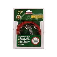 Jalutusrihm Zolux Tie-Out, 3 m, punane/kroom