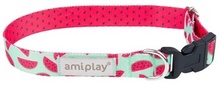 Kaelarihm Amiplay Be Happy, S, 200-350 mm, roosa/helesinine