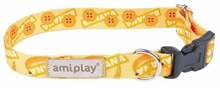 Kaelarihm Amiplay Be Happy, S, 200 - 350 mm x 15 mm, kollane